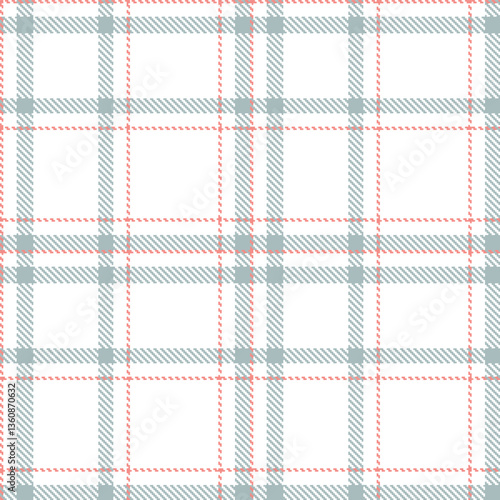 Modern Seamless Tartan in Light White tones Textile Design Variant 2329
