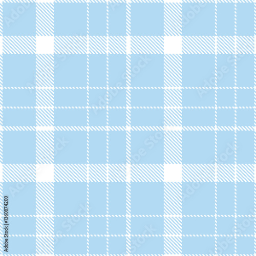 Modern Seamless Tartan in Dark White tones Textile Design Variant 2410