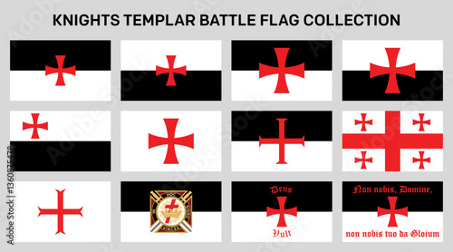 Knights Templar Battle Flag Collection