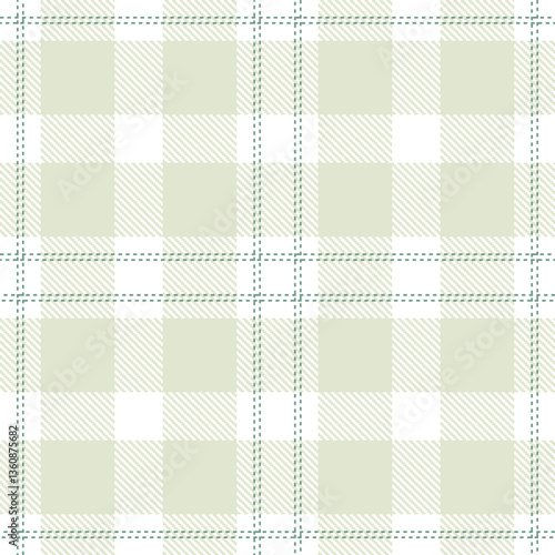 Modern Seamless Tartan in Metallic White tones Textile Design Variant 2441