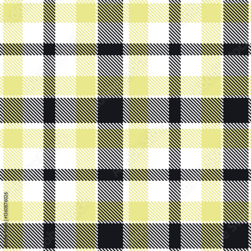 Modern Cool White Seamless Tartan Textile Design Variant 2454