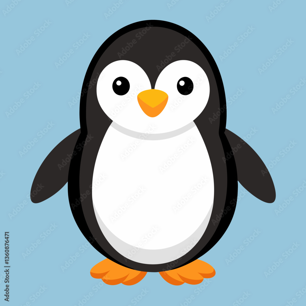 penguin on the snow penguin on the snow