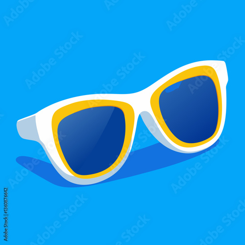 3d glasses isolated on white