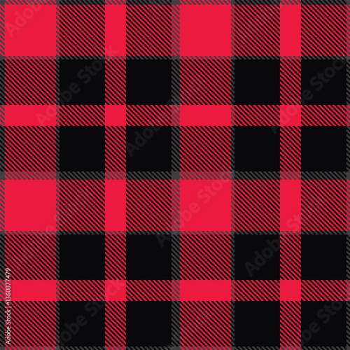 Modern Seamless Tartan in Smoky Dark Grey tones Textile Design Variant 2489
