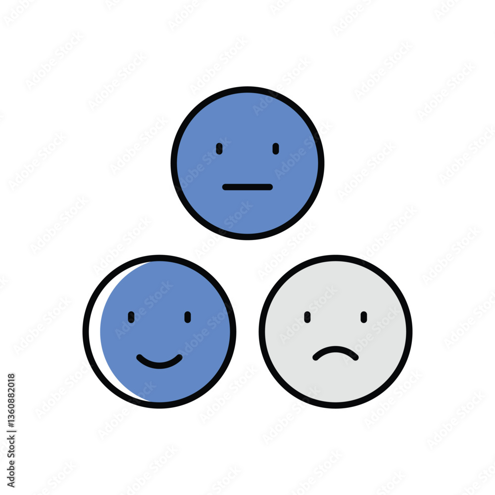 Fototapeta premium Emotions Vector icon