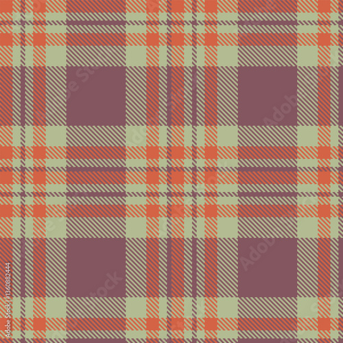 Modern Seamless Tartan in Light Greenish Grey tones Textile Design Variant 2586