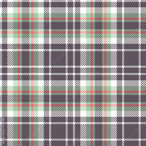 Modern Metallic White Seamless Tartan Textile Design Variant 2637