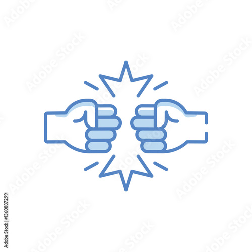 Conflict  Vector icon