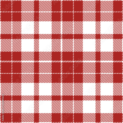 Modern Seamless Tartan in Dark White tones Textile Design Variant 2829
