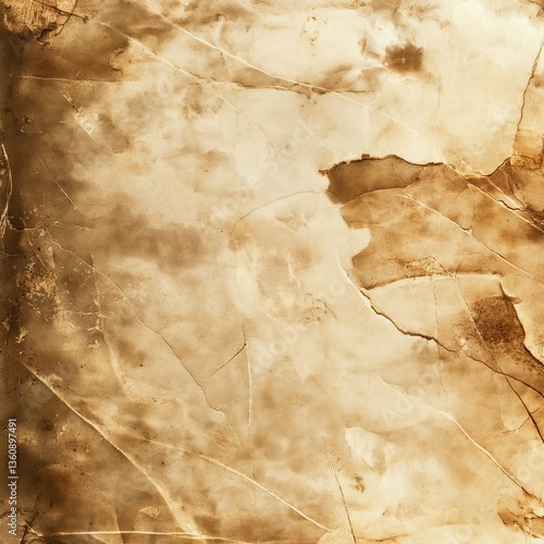 Wallpaper Mural Aged marble surface with cracks and warm brown tones Torontodigital.ca