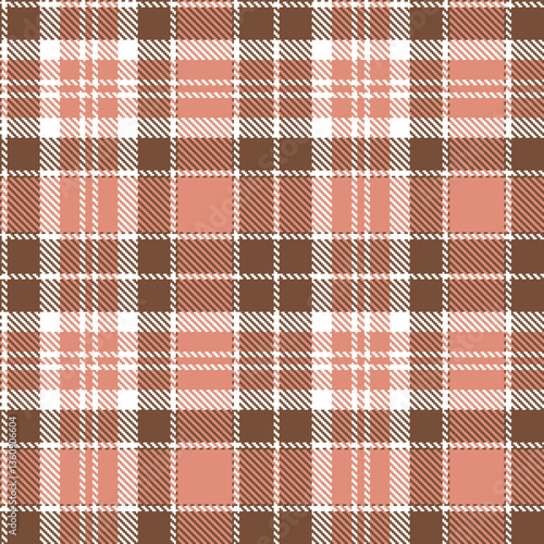 Modern Seamless Tartan in Dusty White tones Textile Design Variant 218