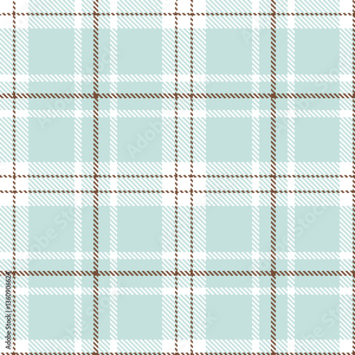 Modern Cool White Seamless Tartan Textile Design Variant 219