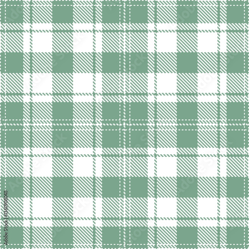 Modern Deep White Seamless Tartan Textile Design Variant 264