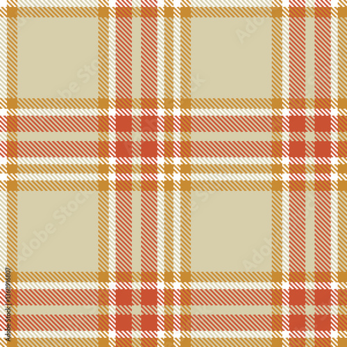 Modern Deep White Seamless Tartan Textile Design Variant 428