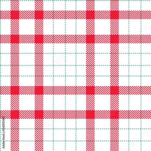 Modern Seamless Tartan in Dark White tones Textile Design Variant 527