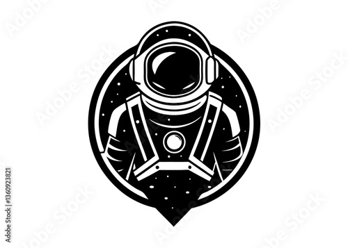 Astronaut in the Cosmos: An astronaut stands boldly against a backdrop of stars, embodies the spirit of adventure and the human quest to explore the universe, ready for interstellar travel.