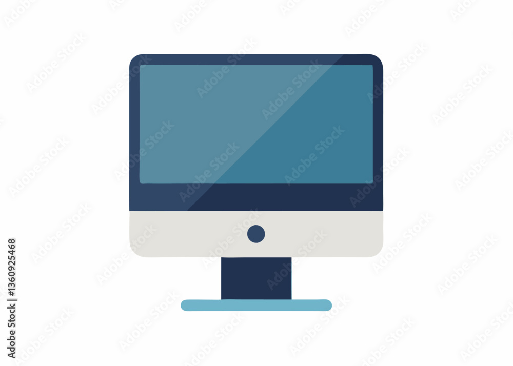 Desktop Computer: An illustration of a sleek desktop computer, perfect for design and technology-related visuals. Desktop Computer: An illustration of a sleek desktop computer, perfect for design and technology-related visuals.