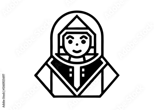 Astronaut Illustration: A stylized illustration of an astronaut, showcasing sleek design and a nod to space exploration.