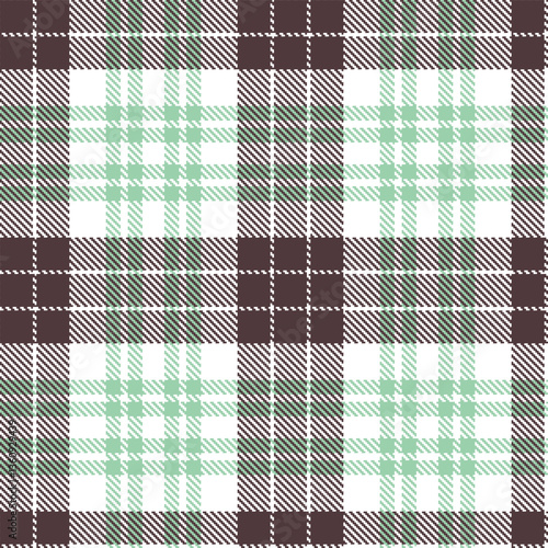 Modern Seamless Tartan in Rich White tones Textile Design Variant 681