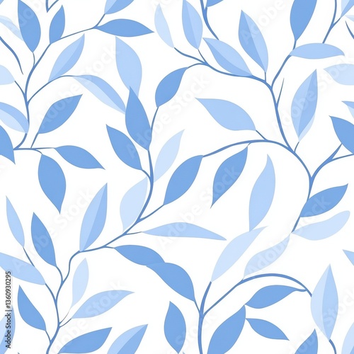 Repetitive seamless patterns of Spring leaf