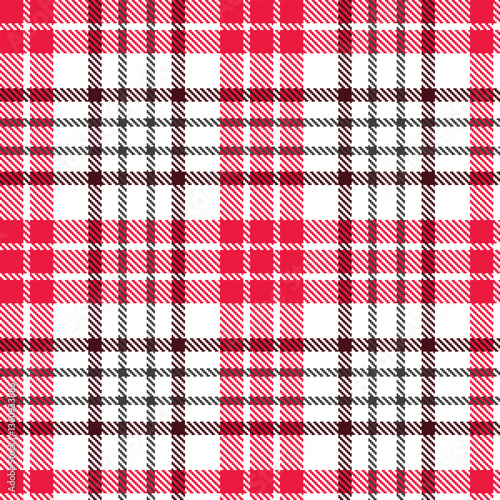 Modern Seamless Tartan in Warm White tones Textile Design Variant 779