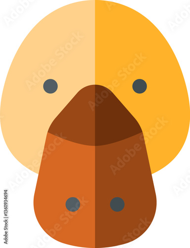 platypus Illustration on a white background.