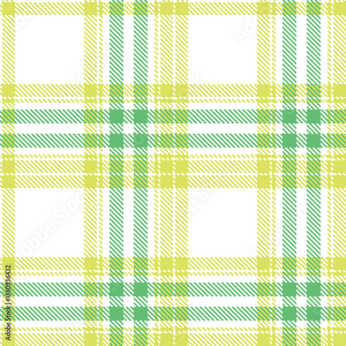 Modern Soft White Seamless Tartan Textile Design Variant 842
