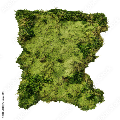 Bogs Aerial View Isolated Transparent Background