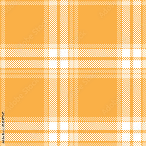 Muted Butterscotch Seamless Tartan with Bright Pale Peach accents Textile Design