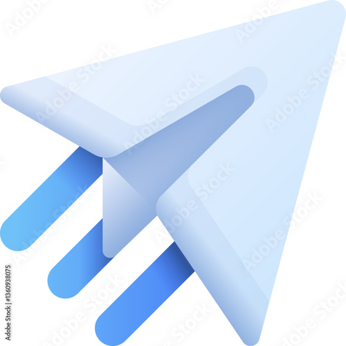 telegram Illustration on a white background.