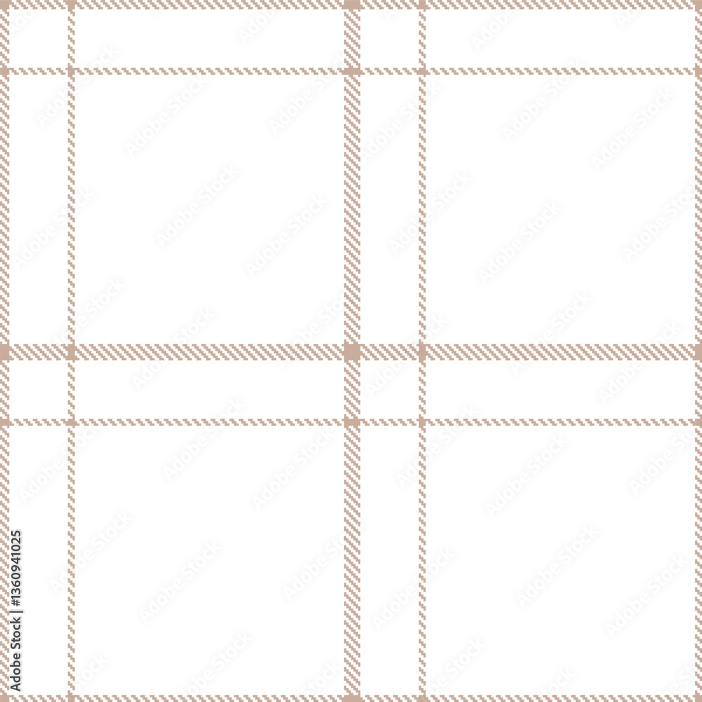 Obraz premium Modern Seamless Tartan in Dark Mushroom tones Textile Design
