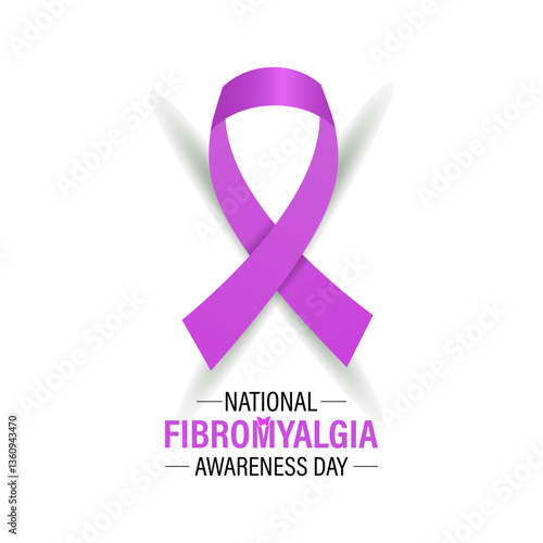Vector graphic of International Fibromyalgia Awareness Day, May 12. Chronic pain and fatigue affect people with this invisible illness. Website banners, cards, prints, social media, and background.