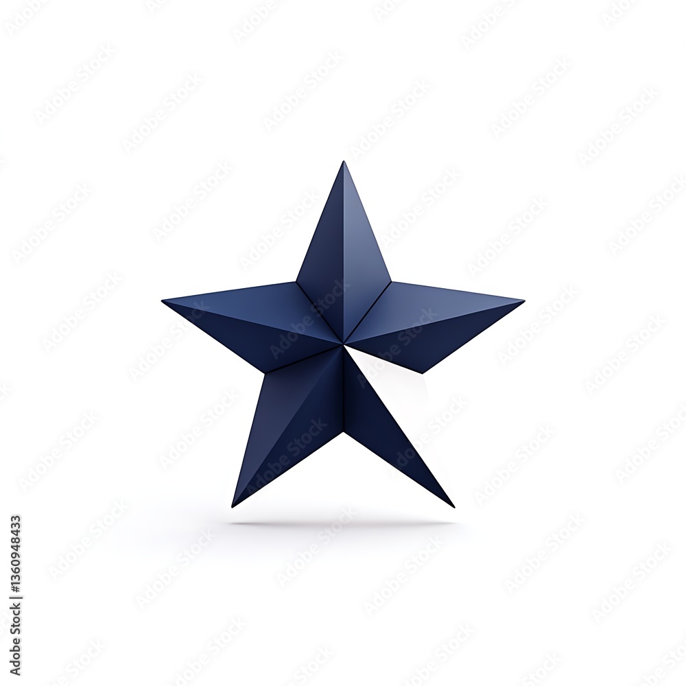 Obraz premium 3d star logo design