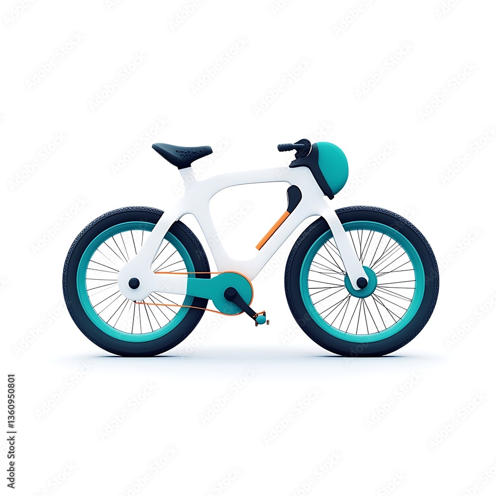 Fototapeta premium 3d bike logo design