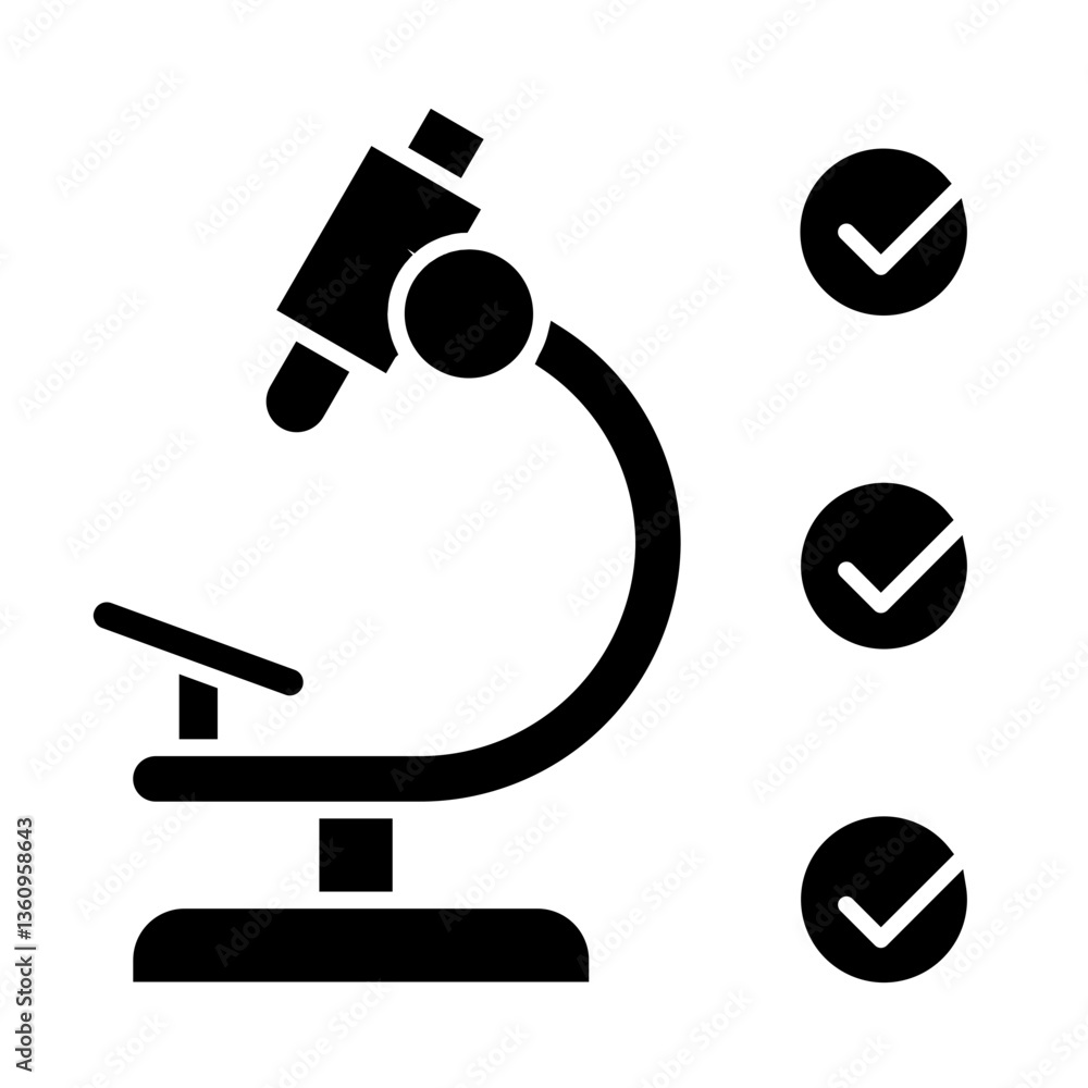 microscope Solid icon microscope Solid icon