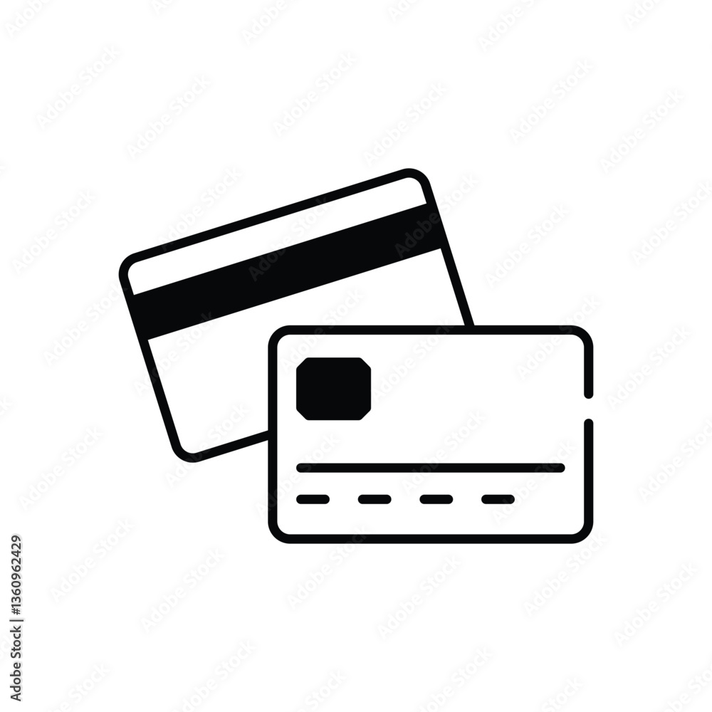 credit card Vector icon credit card Vector icon