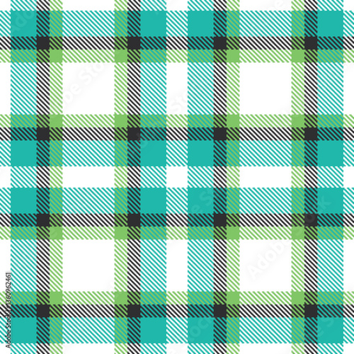 Modern Bright White Seamless Tartan Textile Design Variant 1302