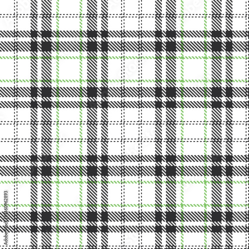 Modern Dusty White Seamless Tartan Textile Design Variant 1311
