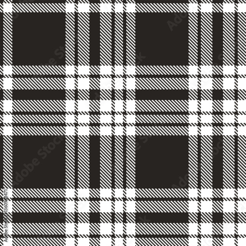 Modern Seamless Tartan in Vivid Dark Grey tones Textile Design Variant 1418