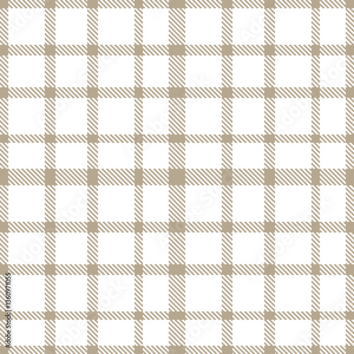 Modern Seamless Tartan in Dusty Bland tones Textile Design Variant 1470