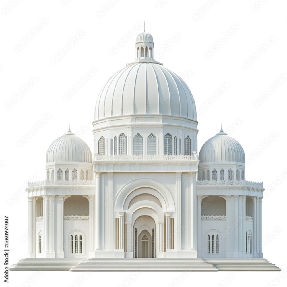 Obraz premium Majestic White Dome Building Architectural Design
