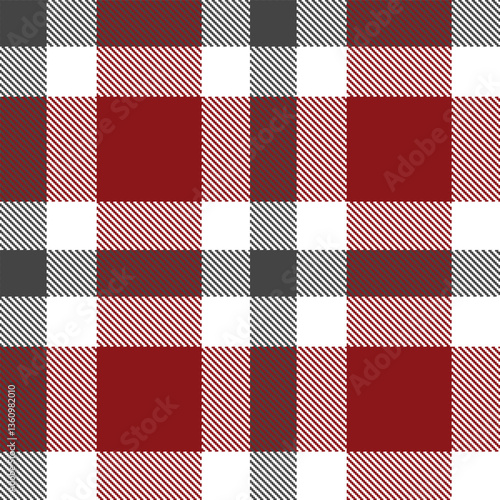 Modern Seamless Tartan in Muted White tones Textile Design Variant 1663