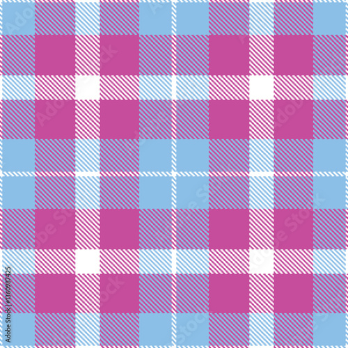 Modern Neon White Seamless Tartan Textile Design Variant 1779