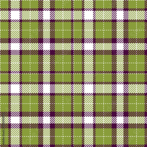 Modern Seamless Tartan in Deep White tones Textile Design Variant 1824