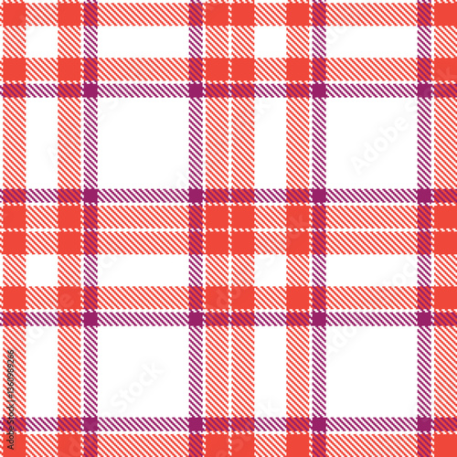 Modern Seamless Tartan in Bright White tones Textile Design Variant 1829