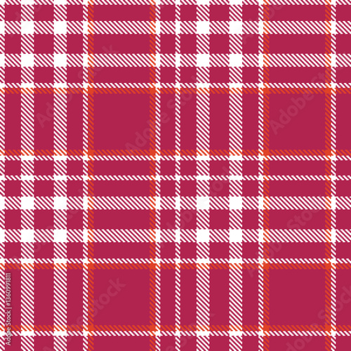 Modern Light White Seamless Tartan Textile Design Variant 1889
