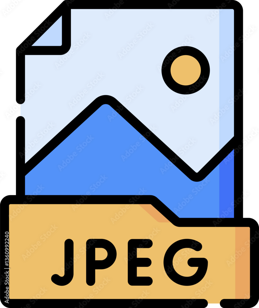 jpg file format Illustration on a white background jpg file format Illustration on a white background