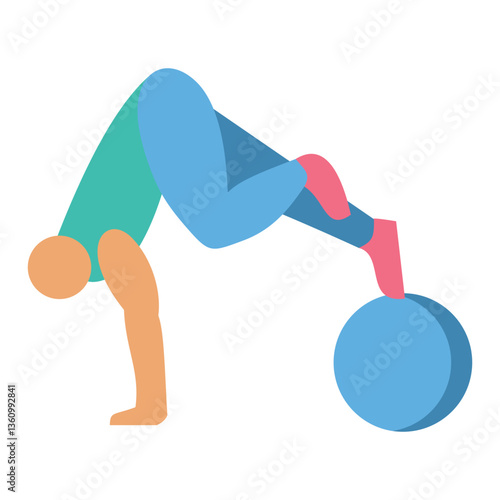 Stability Ball Workout Icon
