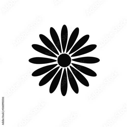white flower on black background