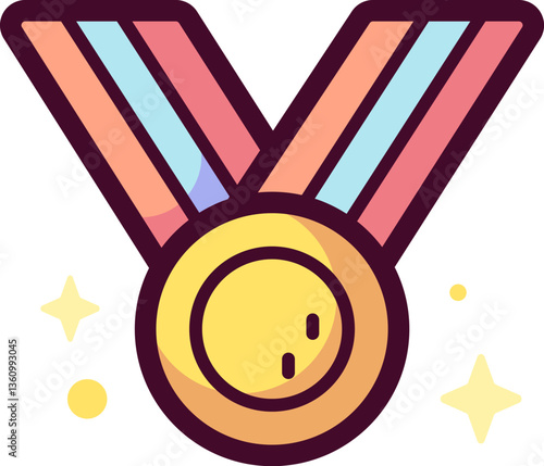 medal Illustration on a white background 